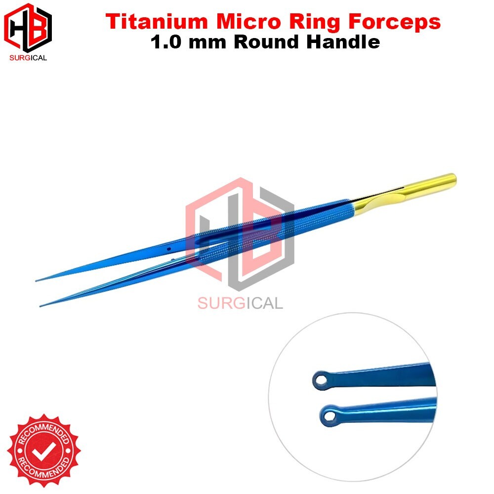 Micro Ring Forceps 1.0mm Round handle stainless Micro Neurosurgery Instruments