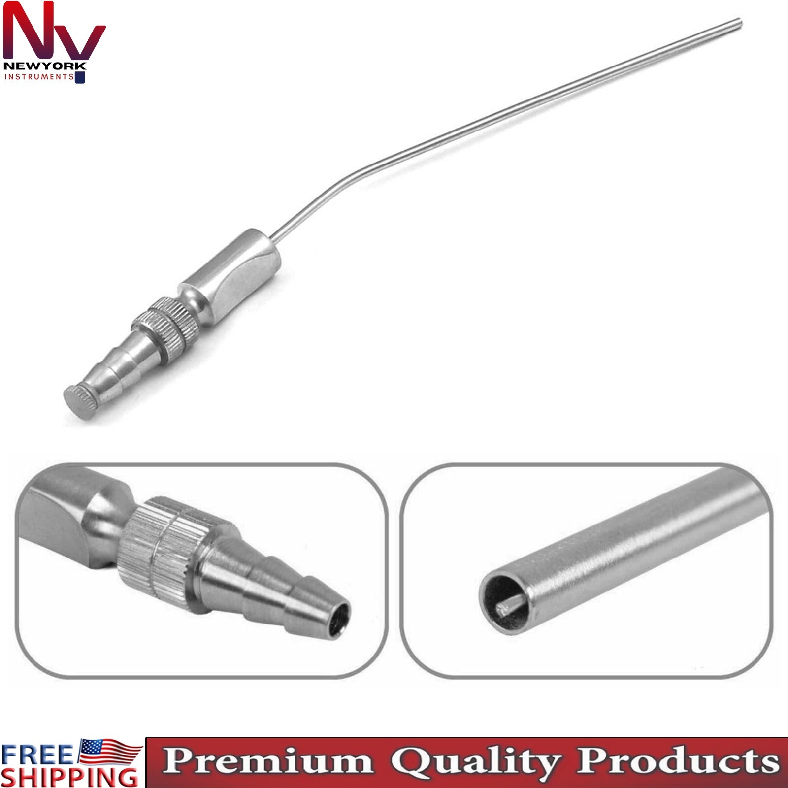 Frazier Suction Tube 3.33mm ENT Neurosurgery Surgical Instrument Medical Tool CE