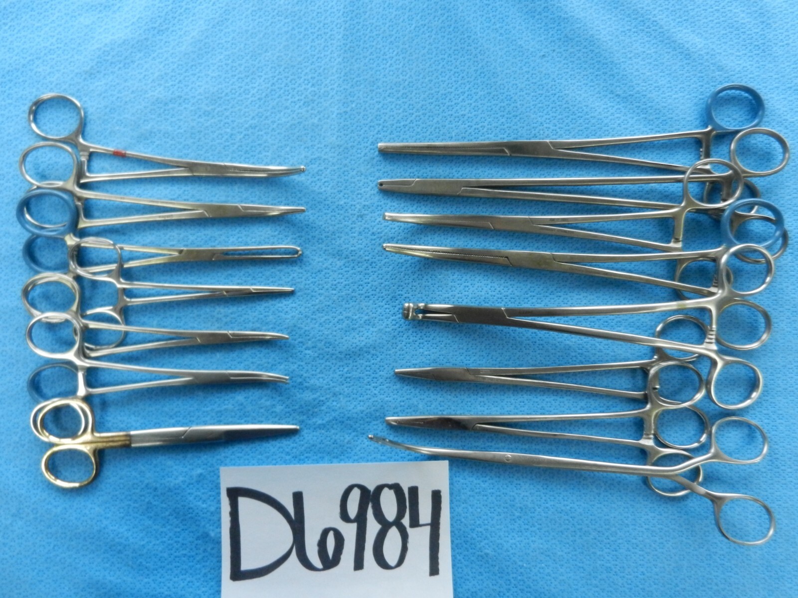 D6984 V. Mueller Pilling H. Zepf Surgical Forceps Lot of 15 Approx. 13-28cm