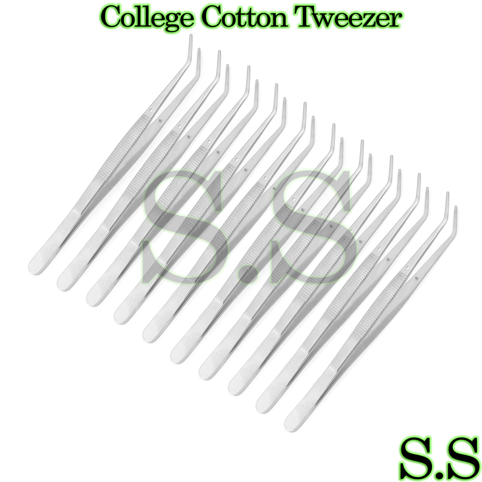 10 Pcs College/Cotton Dressing Pliers 6″ Dental Instruments German Grade