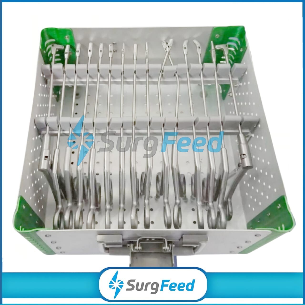 Arthroscopy Forceps Set, 15 PCs with Instruments Sterilization Box Arthroscopic
