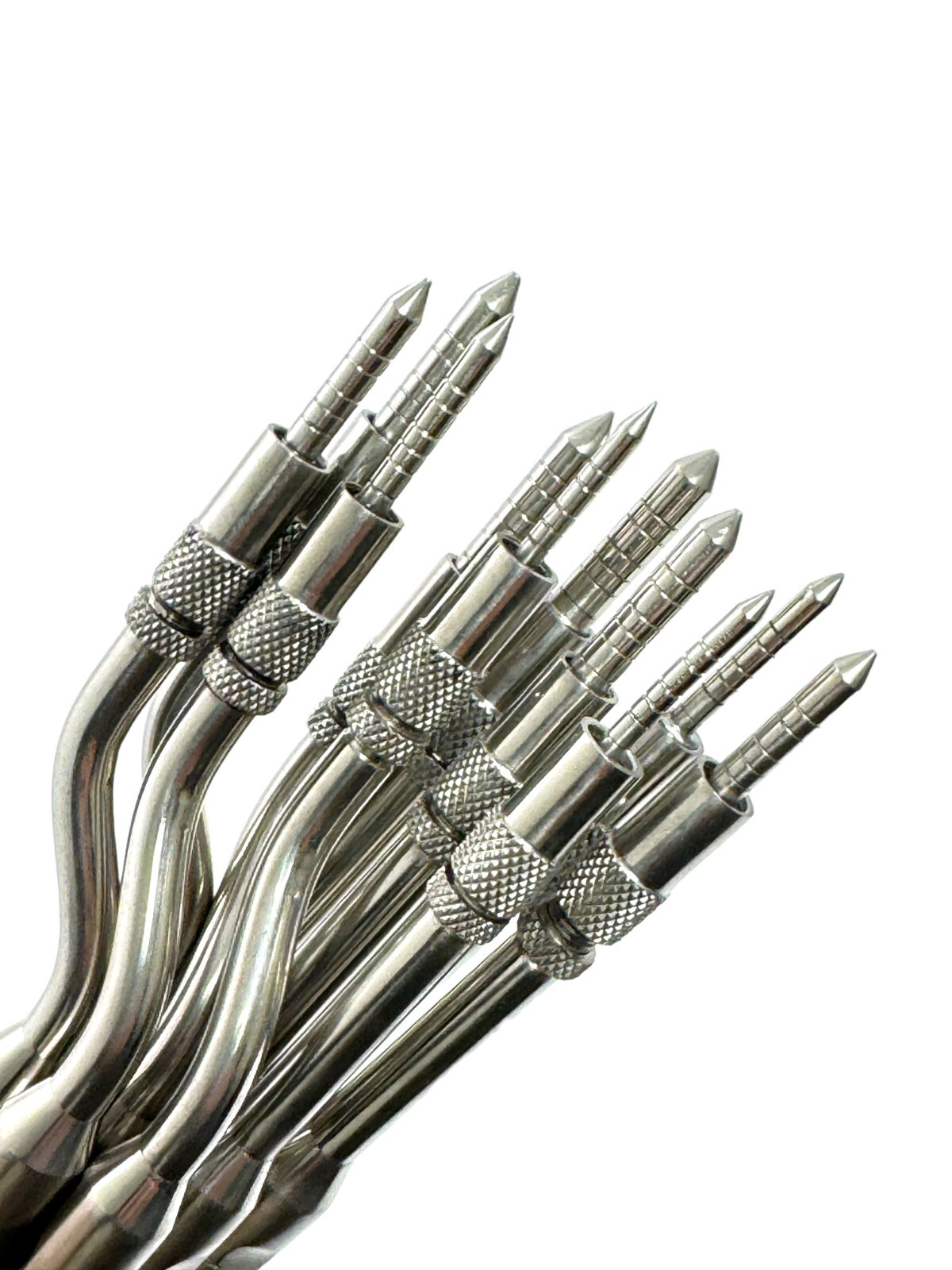Convex Tip Osteotome Offset and Straight, Color-Coded Adjustable Screw (10 Pack)