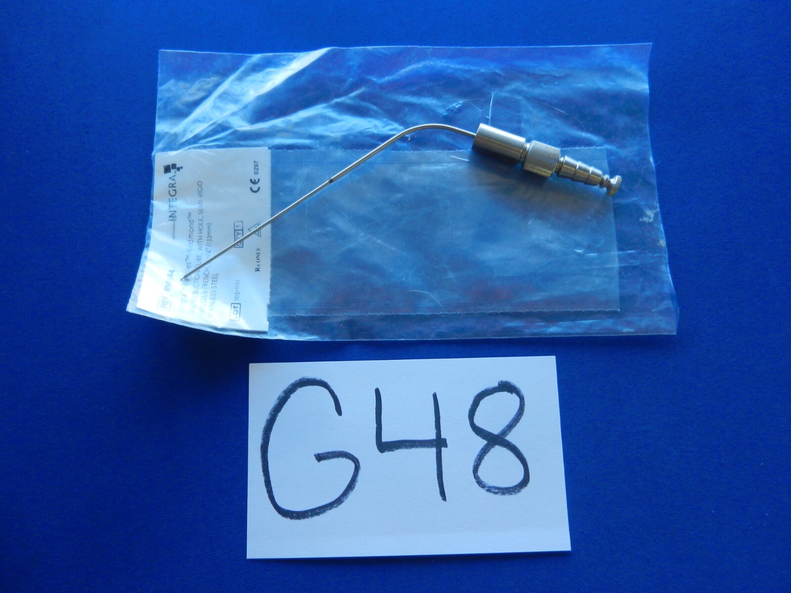 G48 Ruggles RN8584 Frazier Suction Tube Semi-Rigid Angled 4Fr. 5-1/4″ NEW!