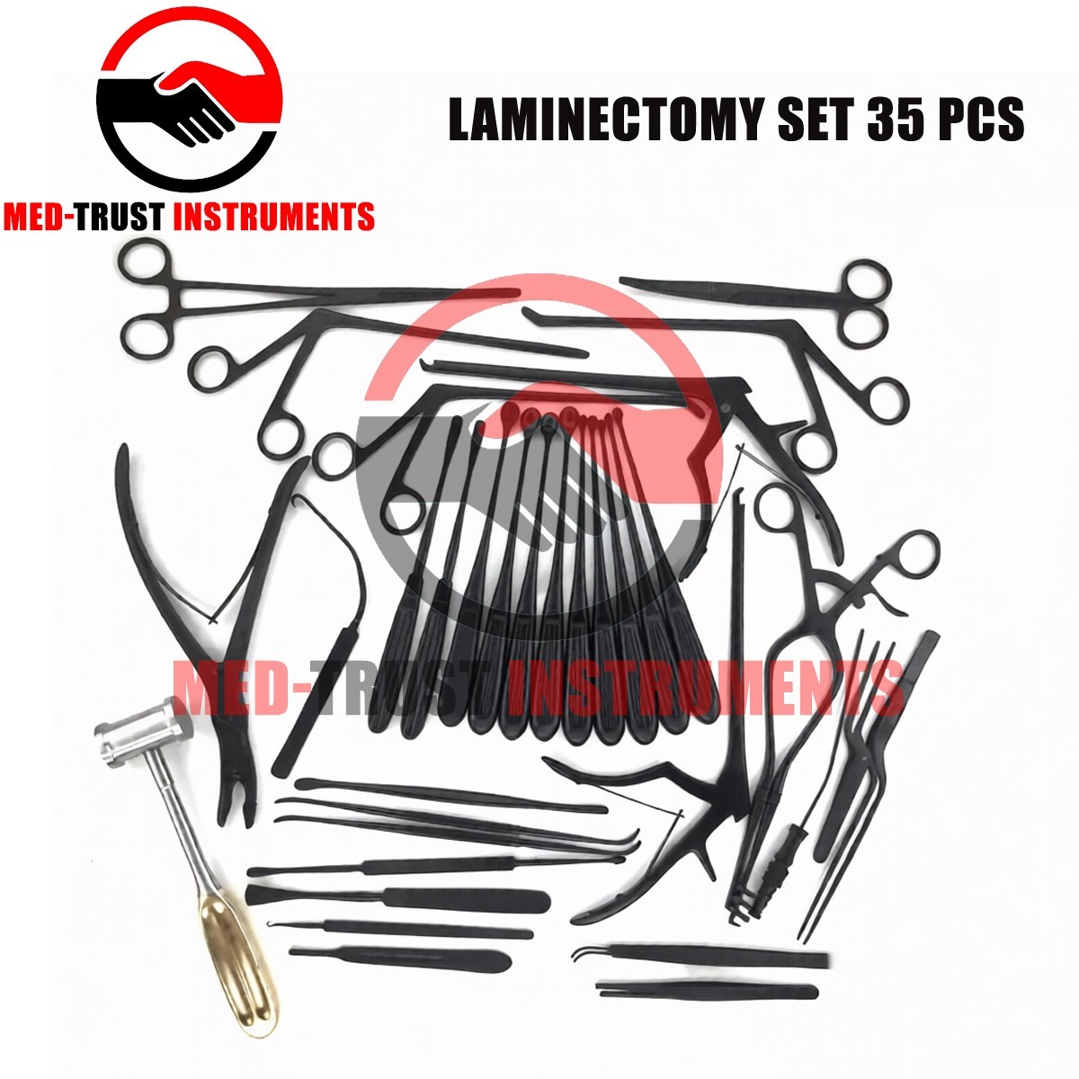 Laminectomy Set 35 Pcs Black Coated Surgical Orthopedic Surgical Instruments