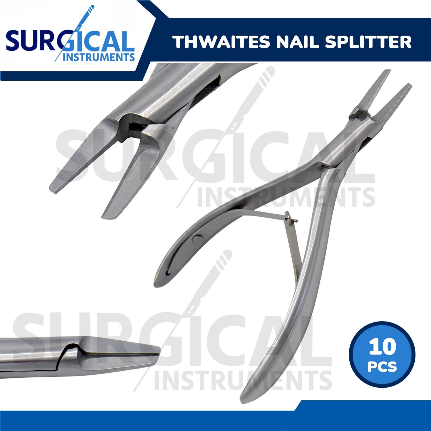 10 English Anvil Pattern Nail Splitter Dermatology Podiatry Surgical German Gr