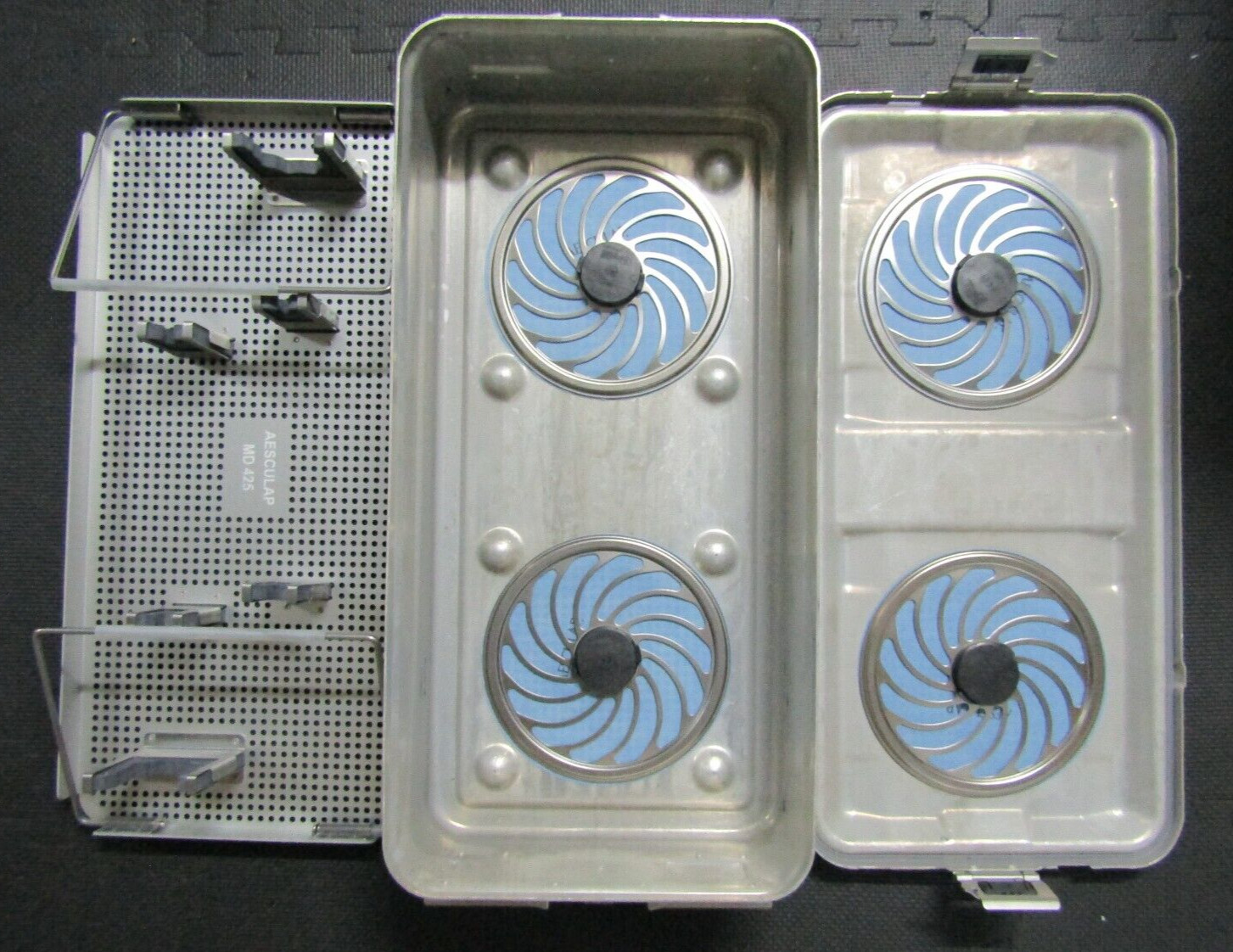 AESCULAP JM489 JM441 MD 425 Sterilization Container Surgical Instrument Case