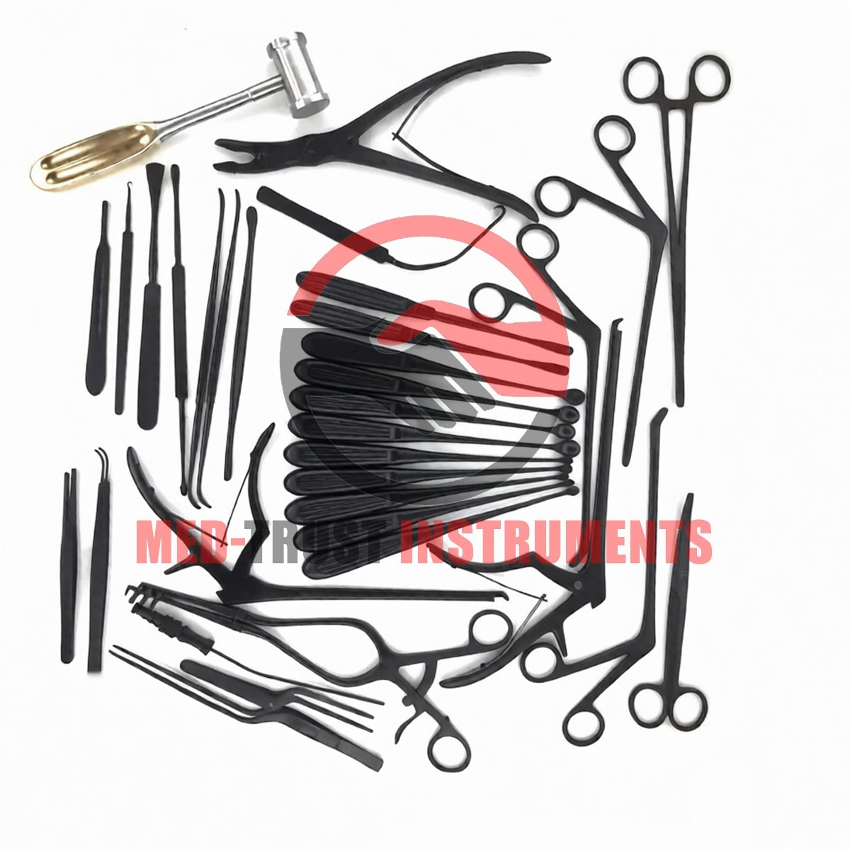 Laminectomy Set 35 Pcs Black Coated Surgical Orthopedic Surgical Instruments