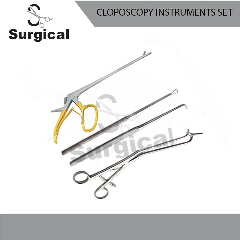 Colposcopy Surgical Instruments Set Of 4 Pcs High Quality Stainless Steel