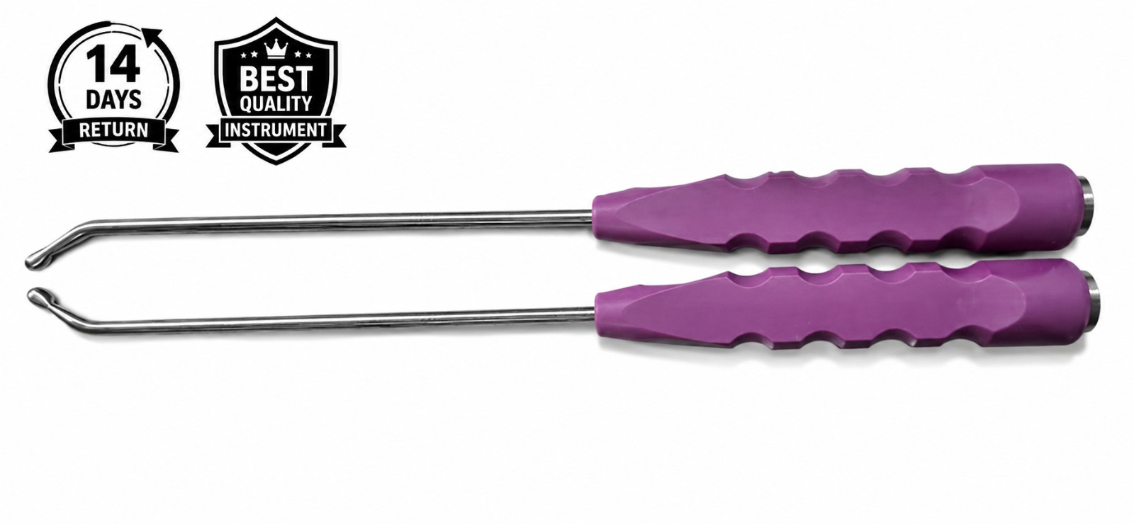 NuVasive 15″ Cup Curette Set – Right & Left Angled Orthopedic Surgical Tools