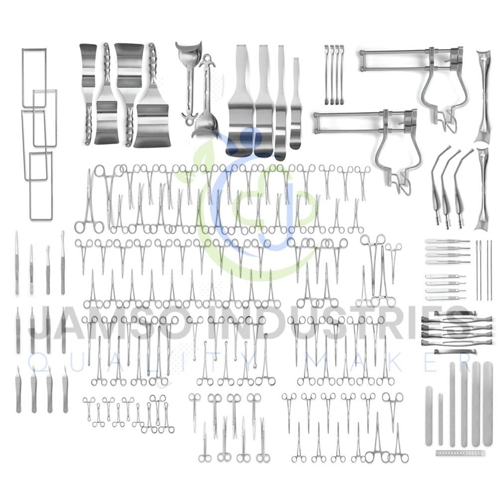 197 Pcs Laparotomy Surgery Set | Premium Quality Surgical Instruments Kit