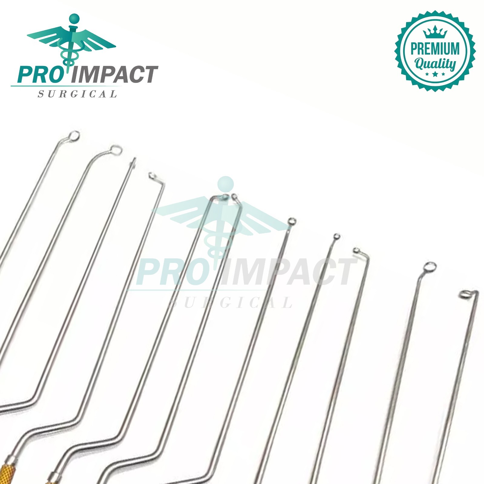 Hardy Pituitary Neuro Curettes Set Of 11 Surgical Instruments Set Gold Coated