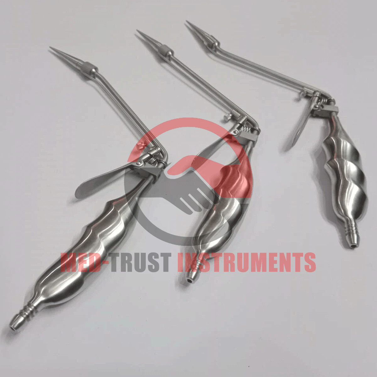 3 Hemorrhoid Suction Ligator Straight, Up & Down Angle With 100 Latex Band Set