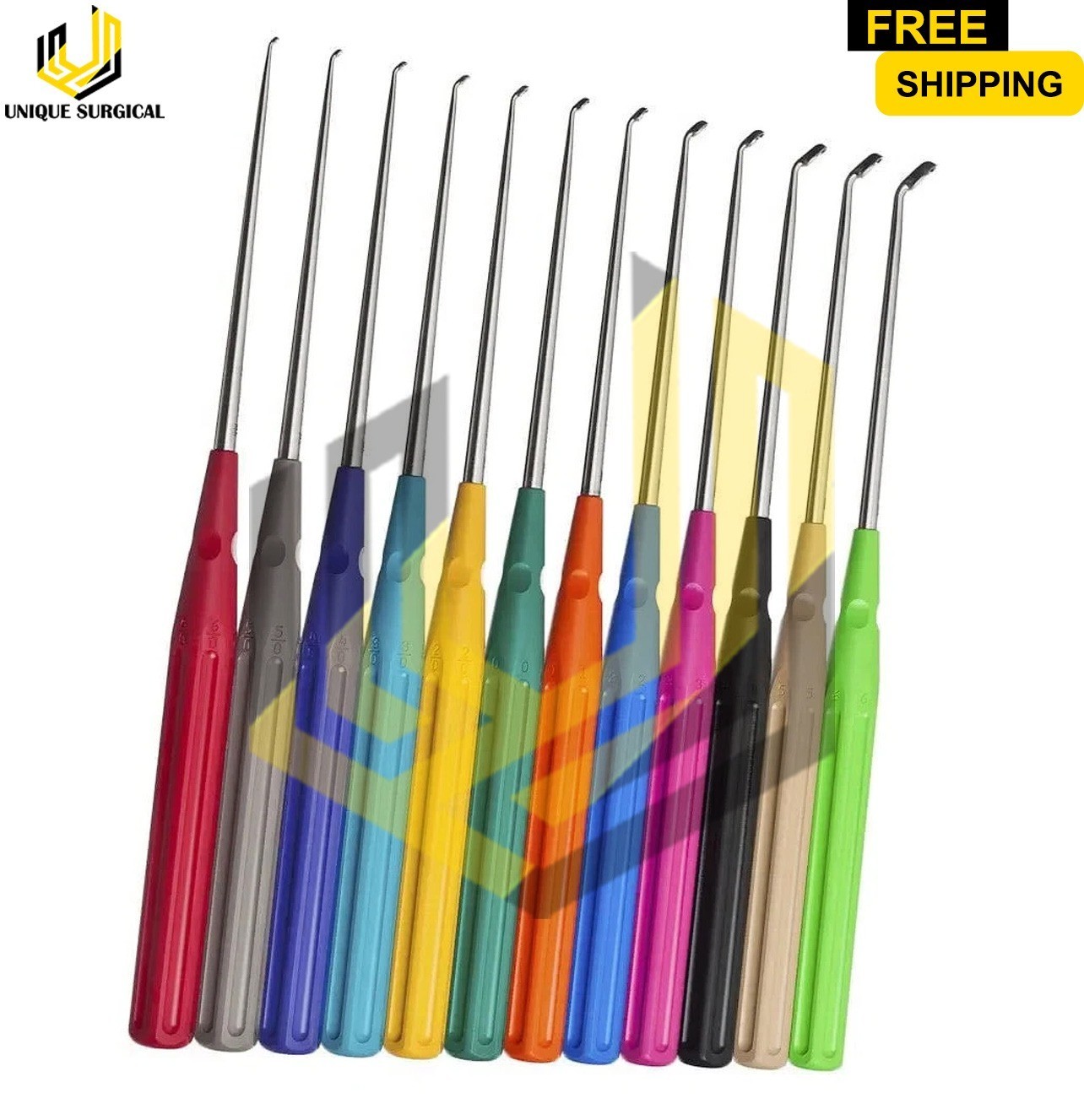 Phantom Spine Bone Curettes 12PCS of Set Surgical Orthopedic Top Best Quality