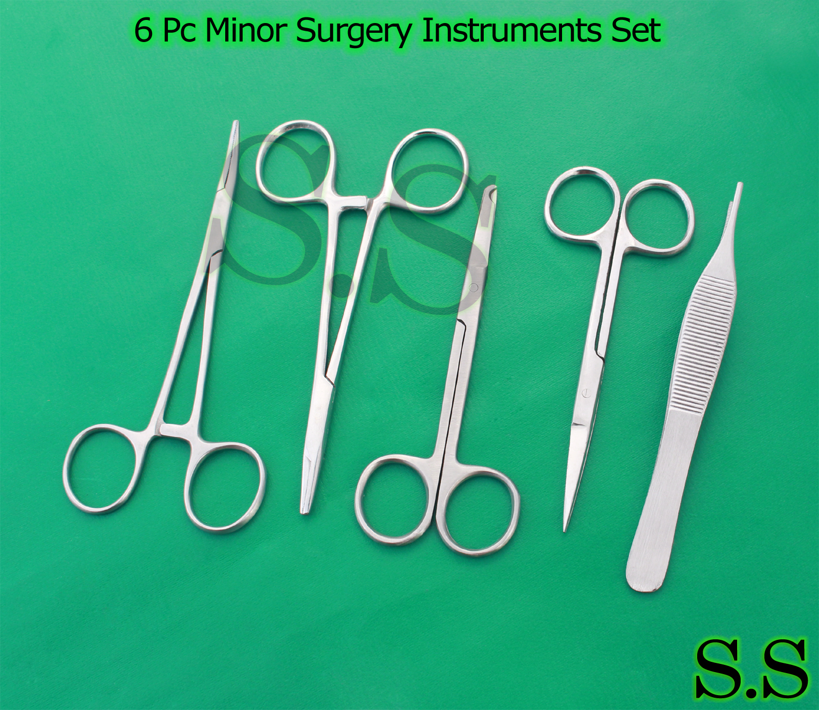 6 PC O.R GRADE MINOR SURGERY SURGICAL INSTRUMENTS SET DS-720