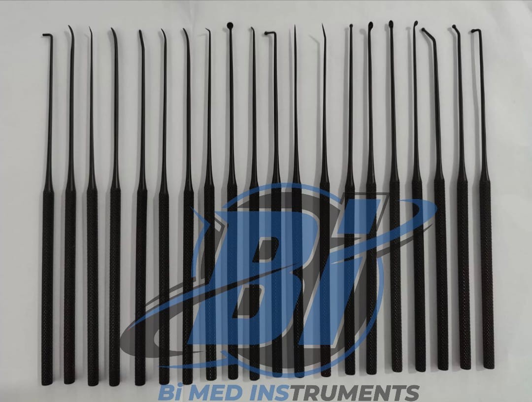 Rhoton Micro Dissector Set 20 Pieces with Black Neurosurgery Surgical Instrument