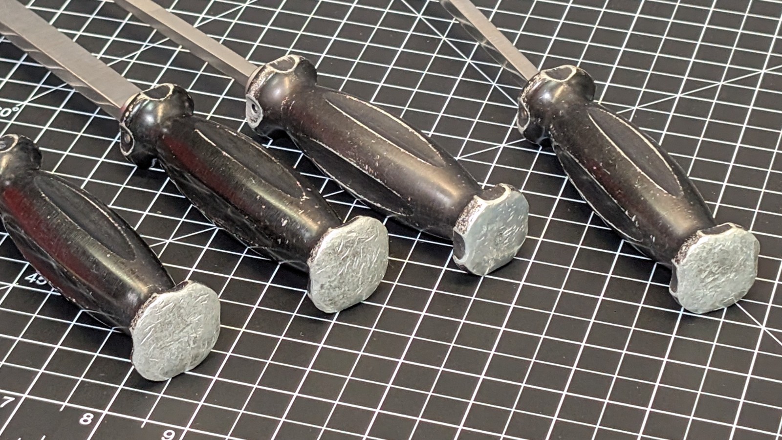 4x LOT Innomed Lambotte Osteotome Mallet Bone Chisel 1/2″ 1/4″ Straight Curved
