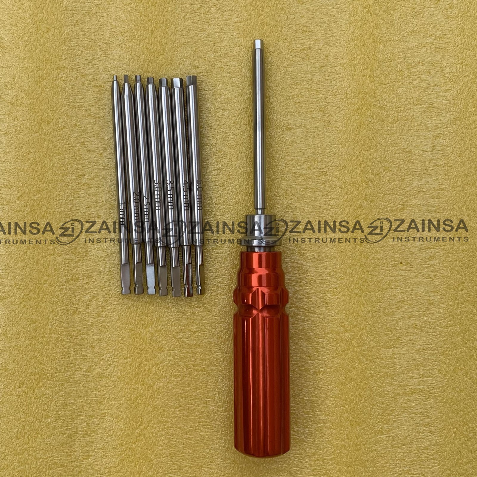 Orthopedic Bone Screwdriver Set, With Quick Coupling Handle Surgical Instruments