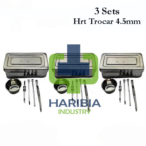 4.5mm HRT Trocar kits Hormone Replacement Pellet Insertion Trocars 3 Sets