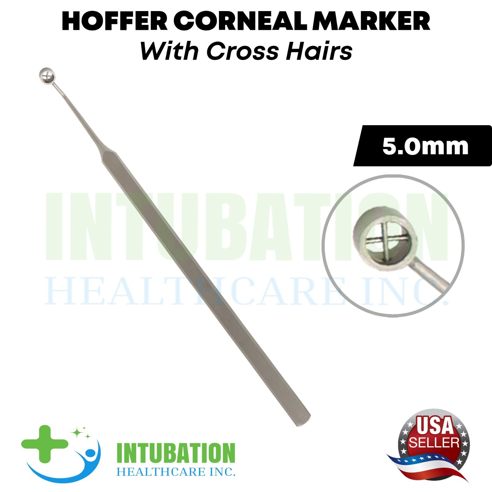 Hoffer Optic Zone Marker 5.0mm Cross Hairs Surgical Ophthalmic Eye Instruments