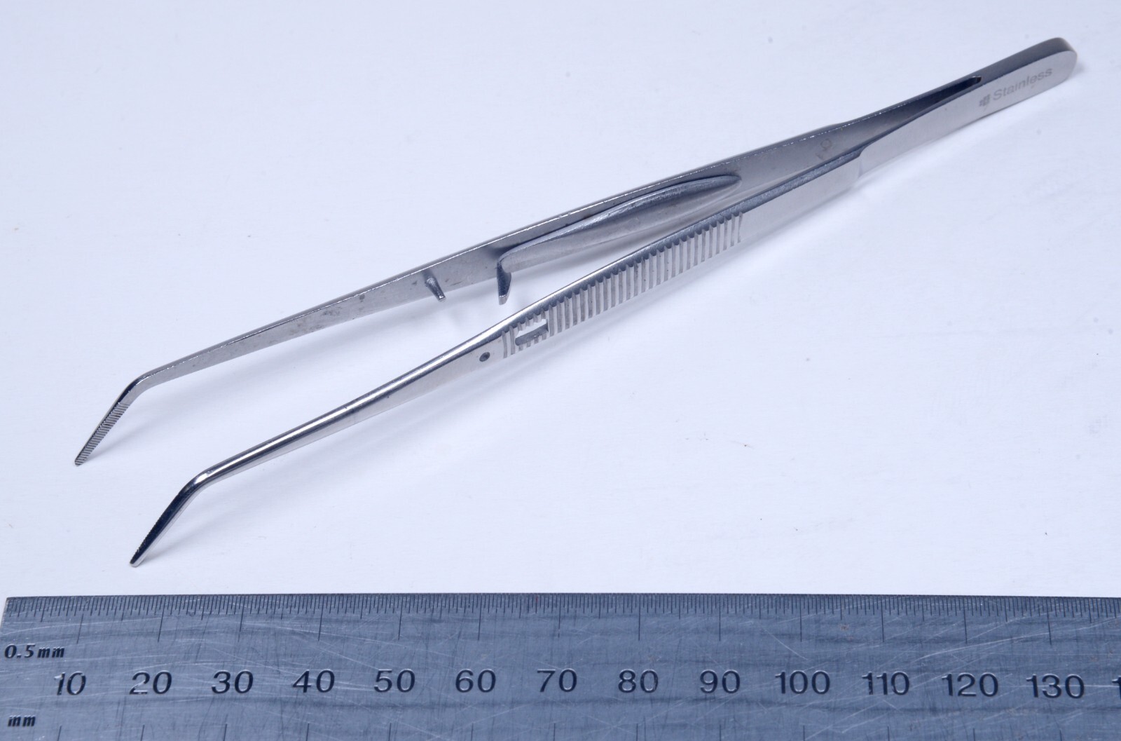 Tissue Forceps with Lock 6″ Serrated Curved Stainless Steel Surgical