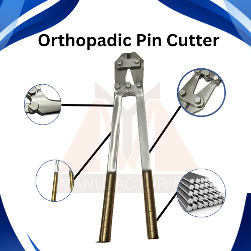 T-C Wire PIN & Cutter For 12” Premium Quality Stainless Steel Orthopedic