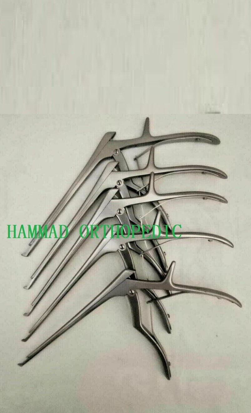 Premium Kerrison Rongeurs Cervical Set 5 Pcs Orthopedic Surgical SS