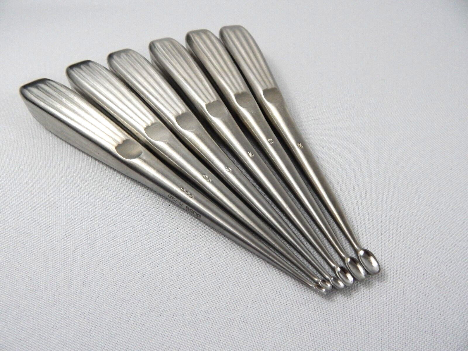 BOSS INSTRUMENTS BRUNS CURETTE 6 3/4” STRAIGHT SET OF 6