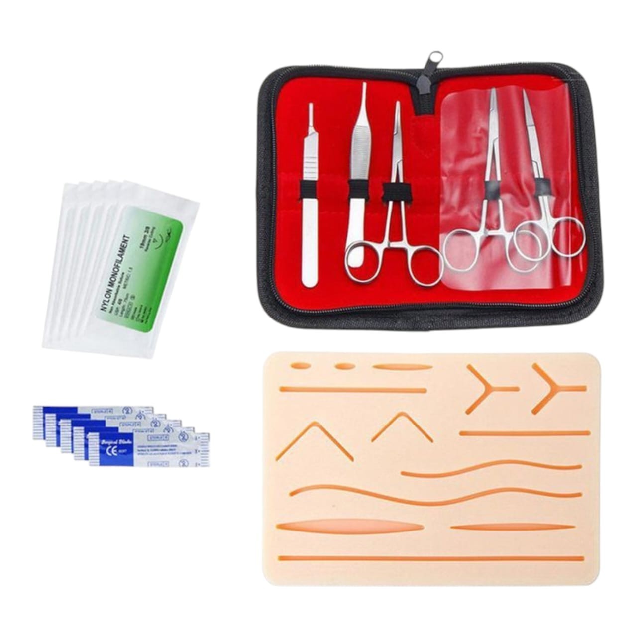 Silicone Suture Student Practice Training Kit Educational Equipment