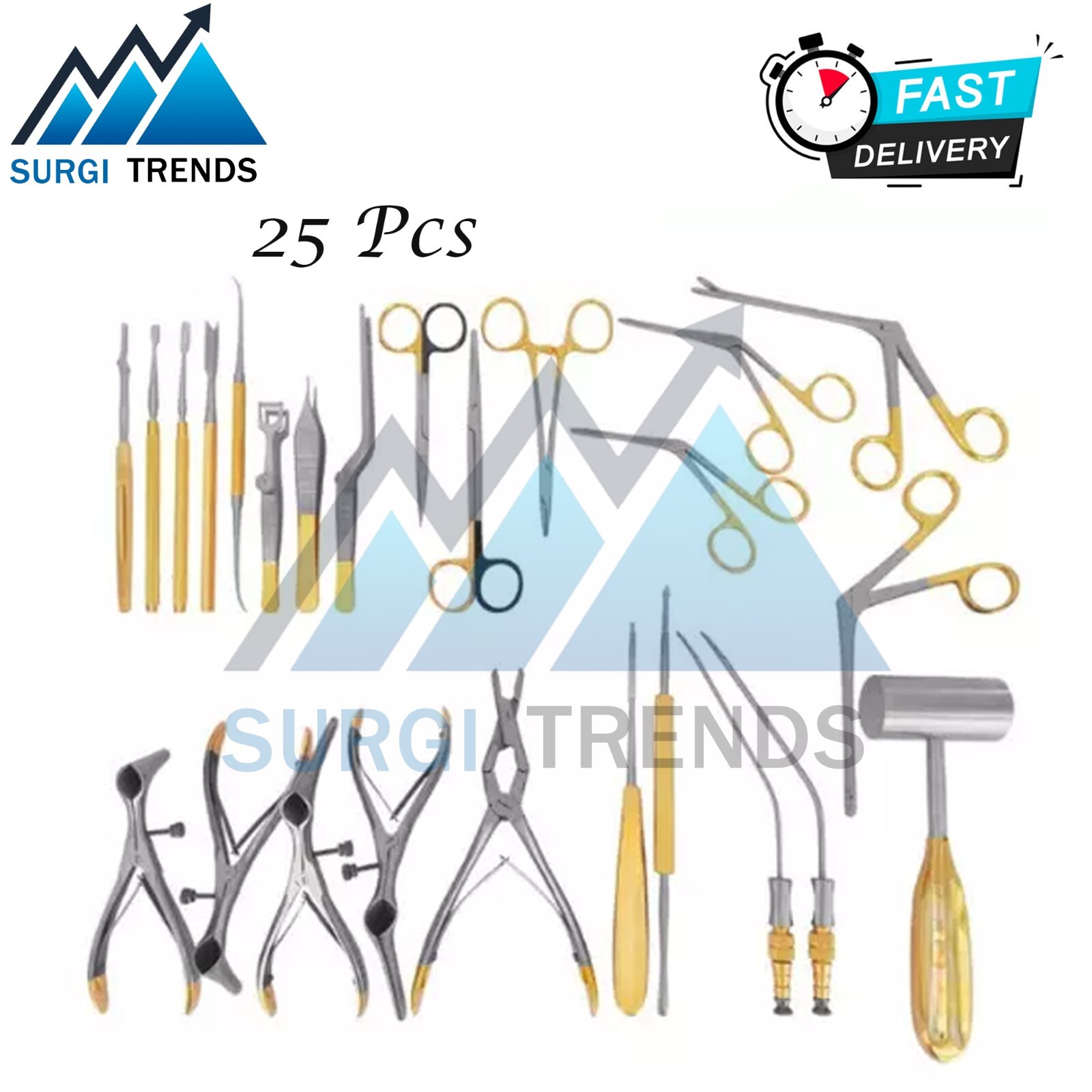 High Quality ENT/Plastic Surgery Septoplasty Instruments Set of 25Pcs