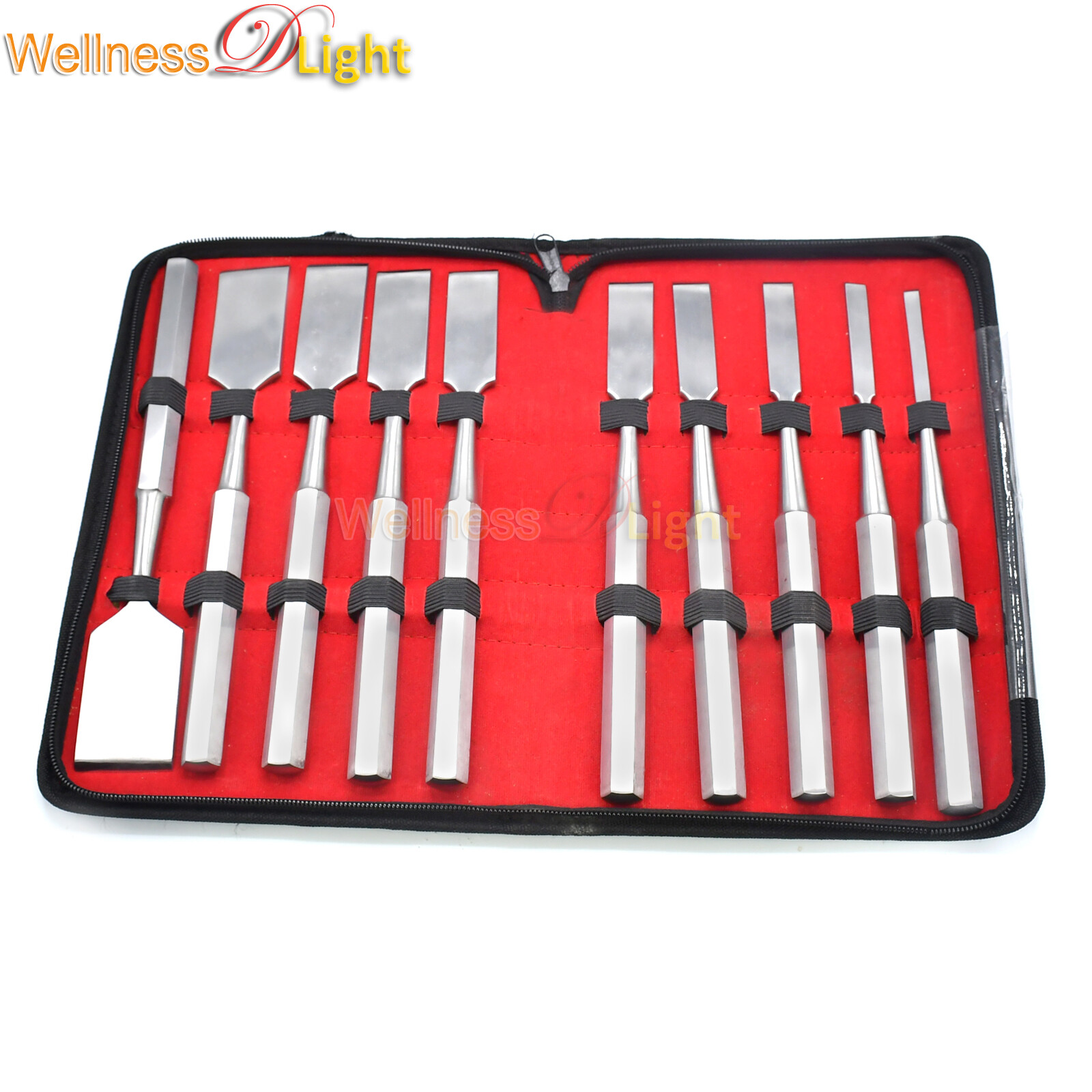 WDL New Kit Of 10 pcs Hibbs Osteotomes Chisel Orthopedic Surgical Medical Inst