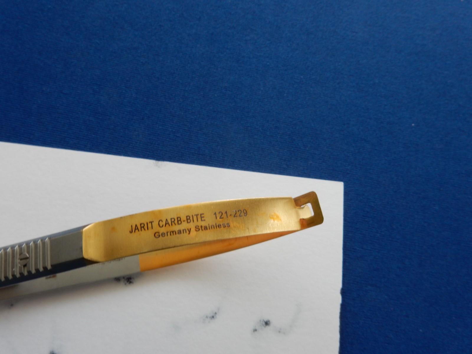 Jarit 121-229 Castroviejo Straight Serrated Jaw Needle Holder
