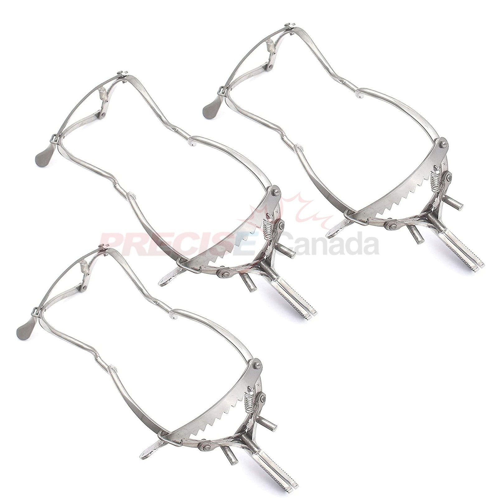 Set Of 3 Pcs 5″ Dental Mouth Opener Gag Whitehead 13cm Adjustable