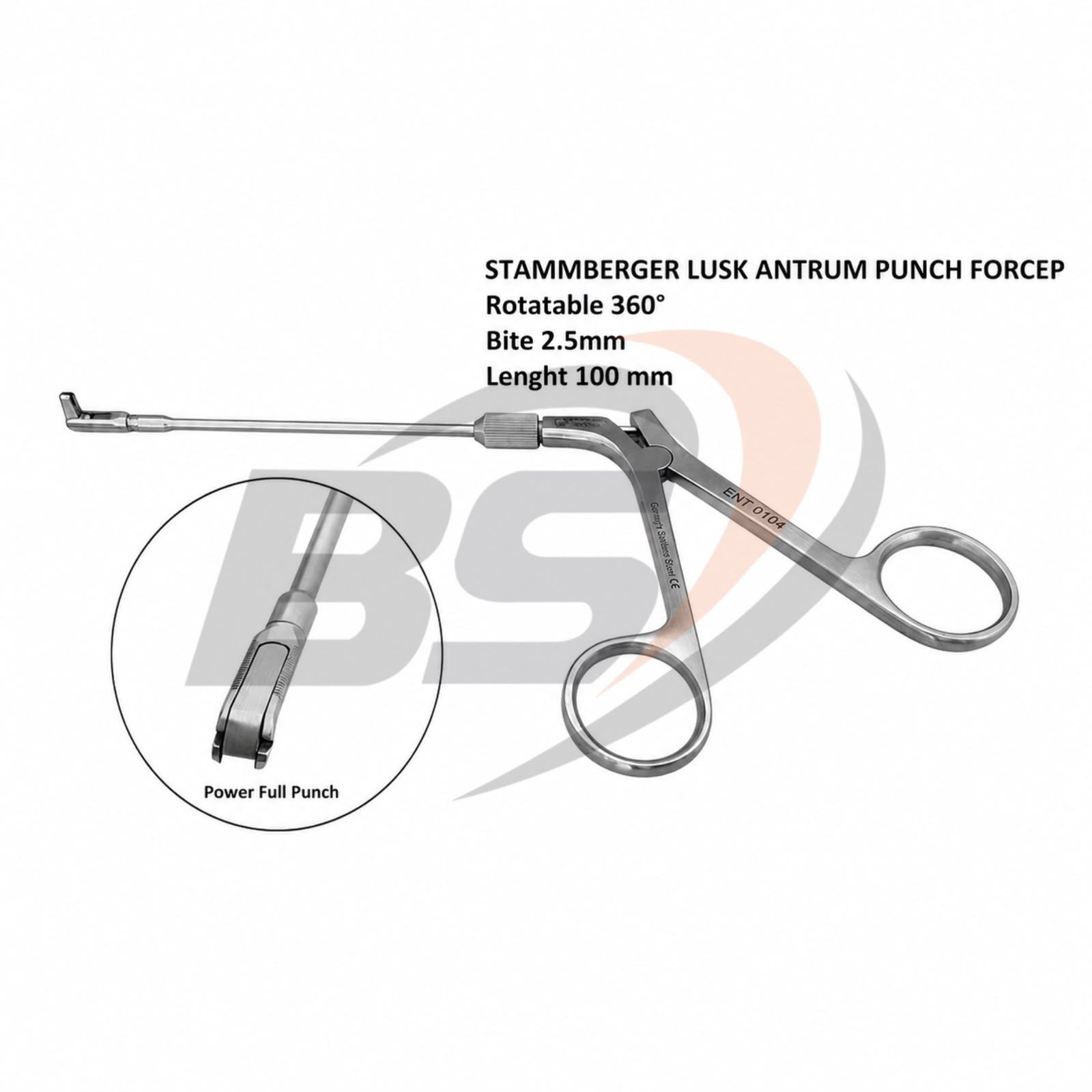 Fess Nasal Rhinoscopy Back Biting 360° Ent Instruments Surgery Sinus Rotatable