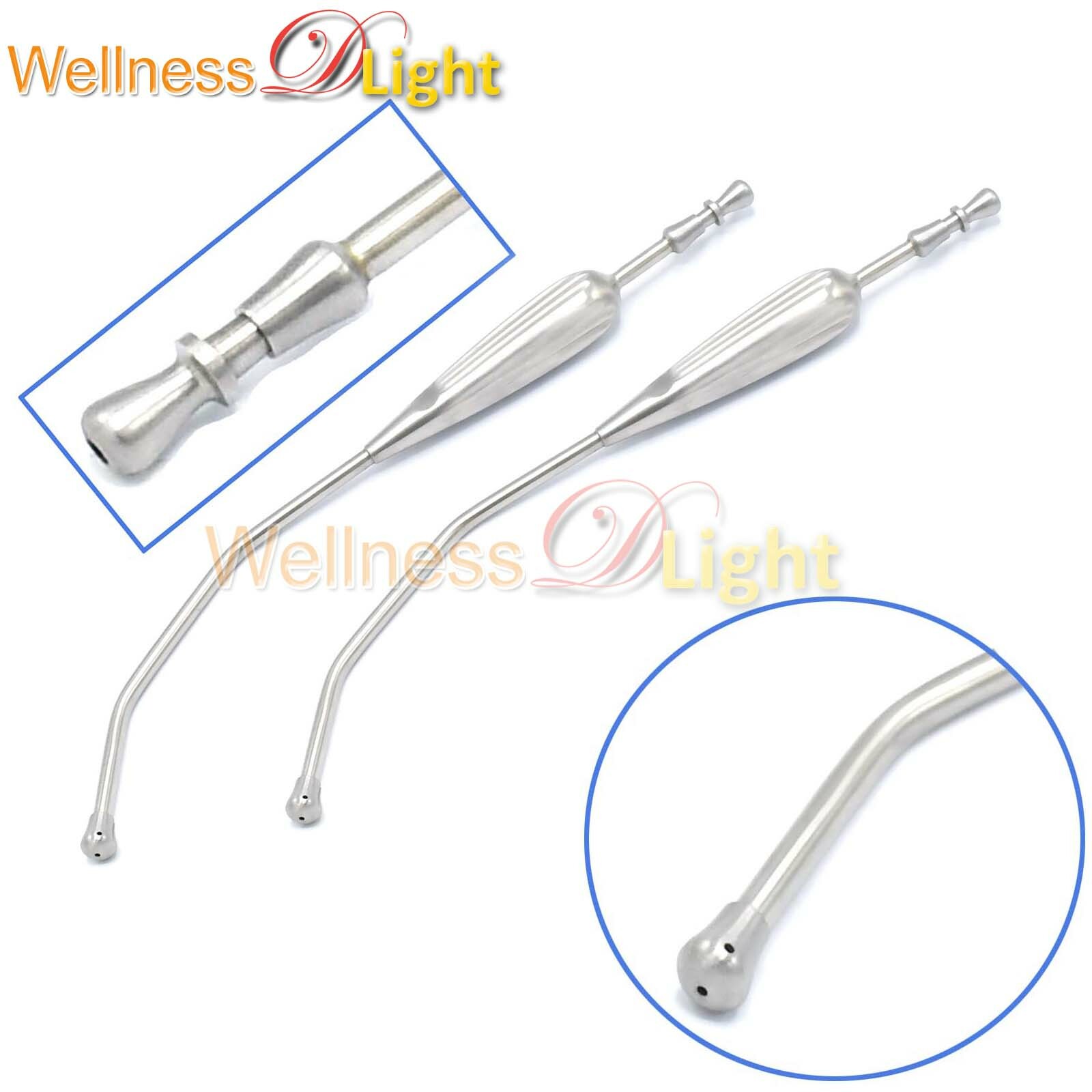 WDL Set Of 2 Yankauer Pediatric Suction Tube 11 3/4” ENT Surgical Instruments
