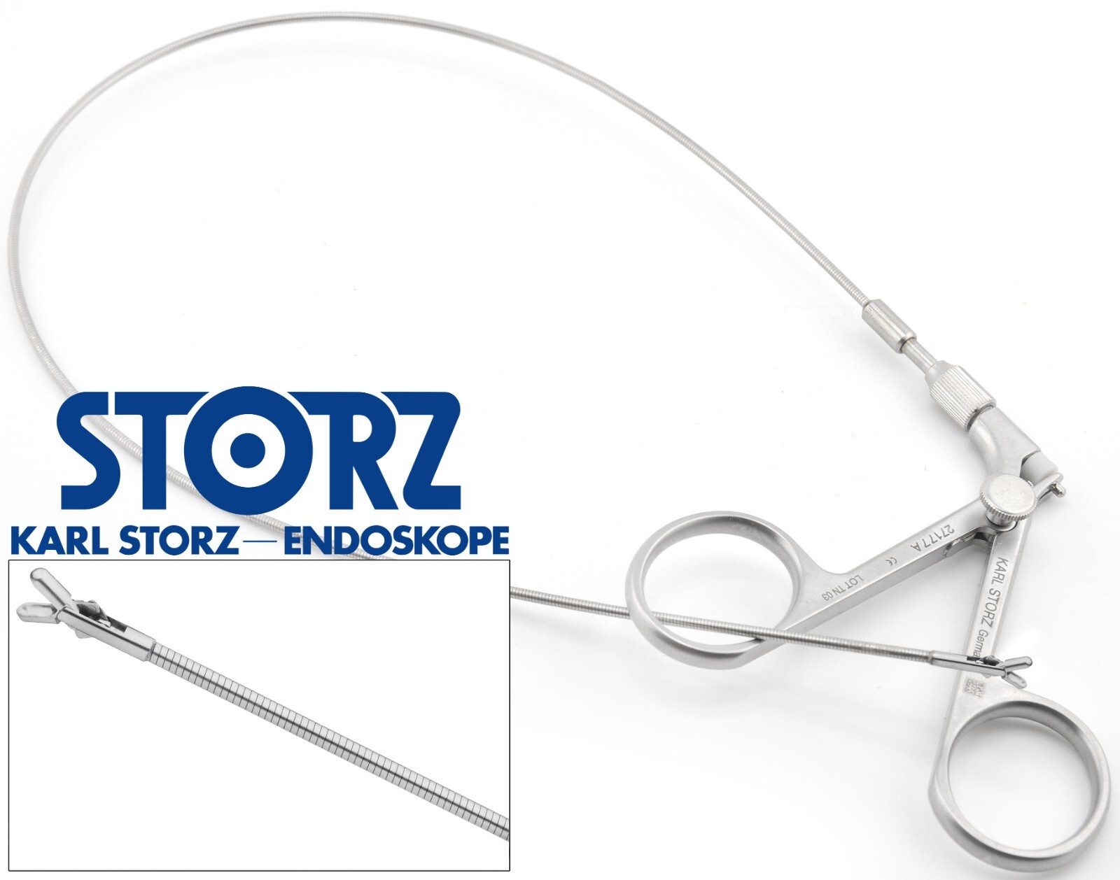 KARL STORZ 27177A Flexible Spoon Cup Biopsy Forceps Double Action Jaws 7FR