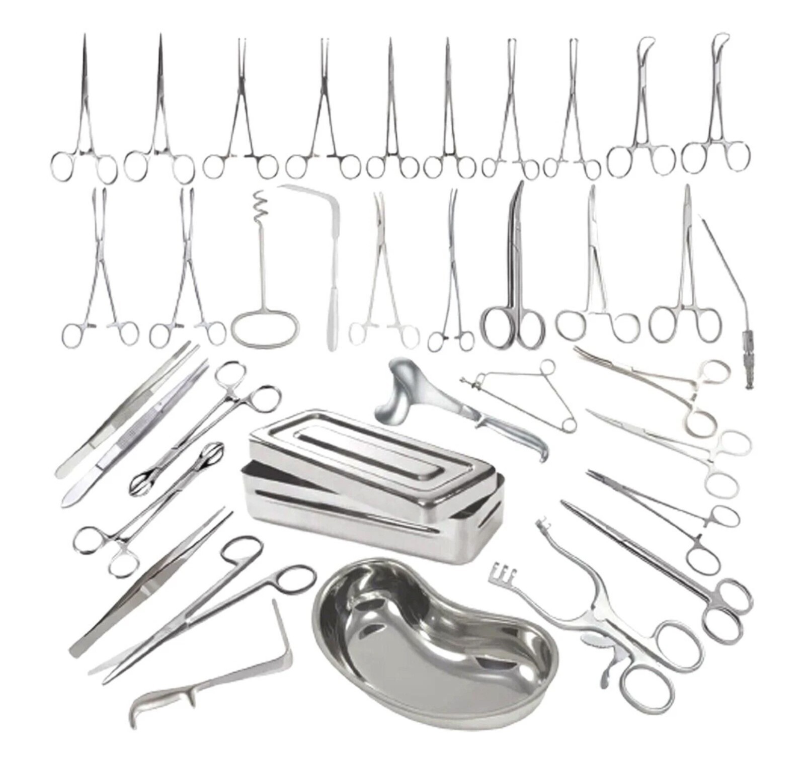Hysterectomy Abdominal Surgery Set 62 Pcs Vaginal Hysterectomy Instruments