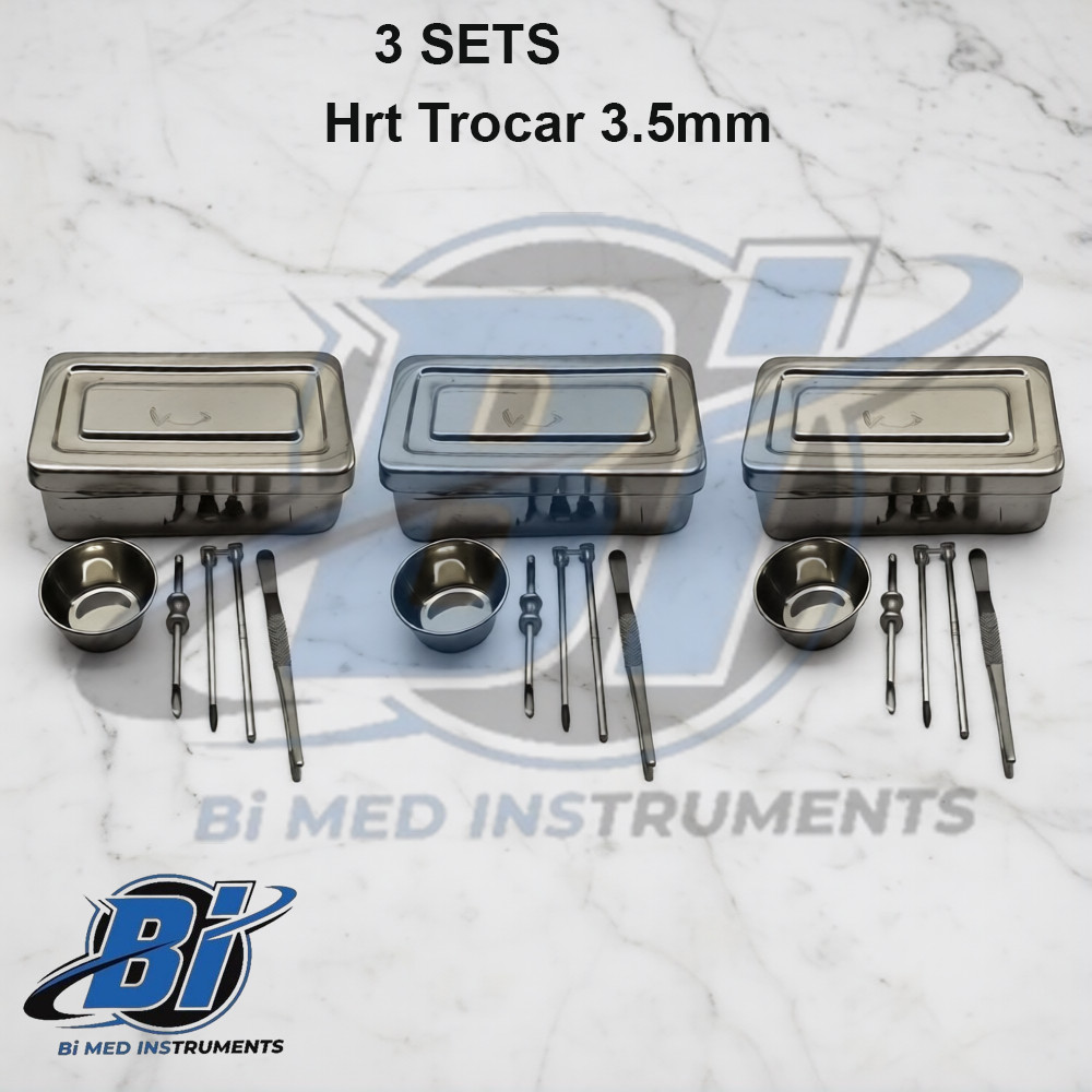 3 HRT Trocar kit 3.5mm 3 kits ,Hormone Replacement Pellet Insertion Kit 3 Sets