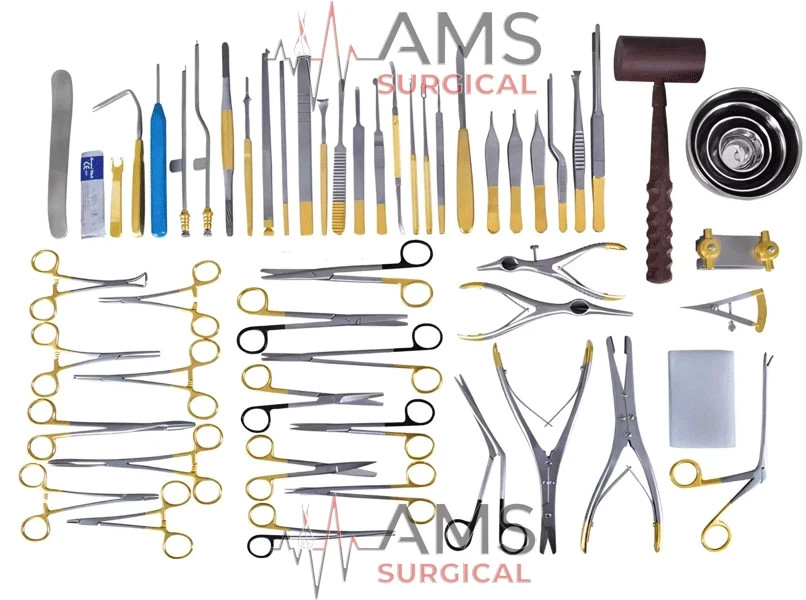 Rhinoplasty Instruments Set of 57 Pcs,ENT Surgical Instruments Kit
