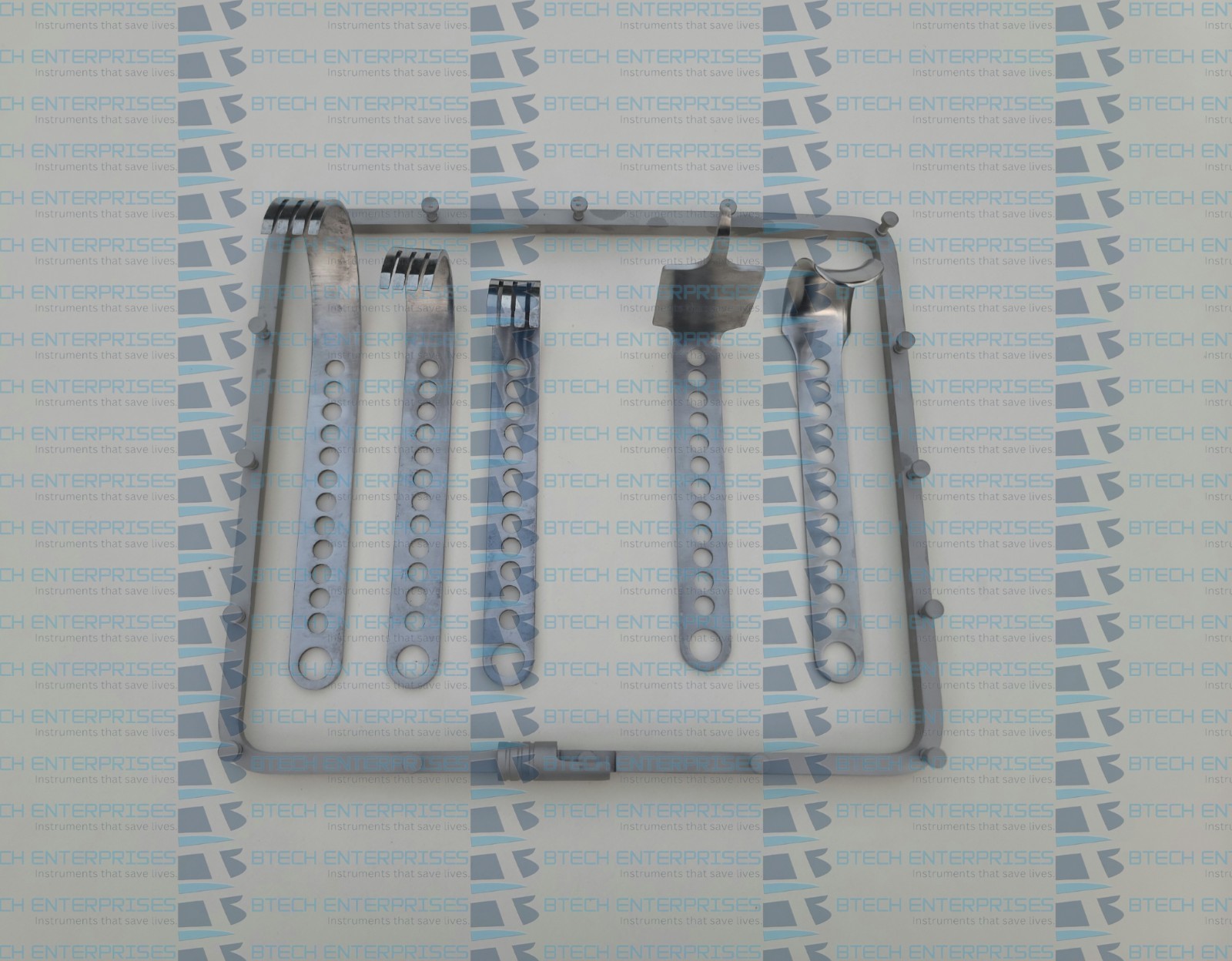Charnley Square Frame Self-Retaining Hip Surgery Retractor 5 Blades Arthroplasty