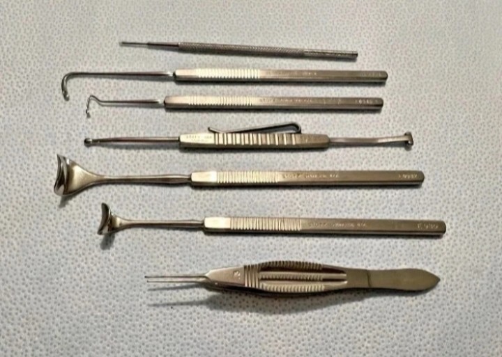Set Of 7 Karl Storz Ophthalmic Surgical Instruments