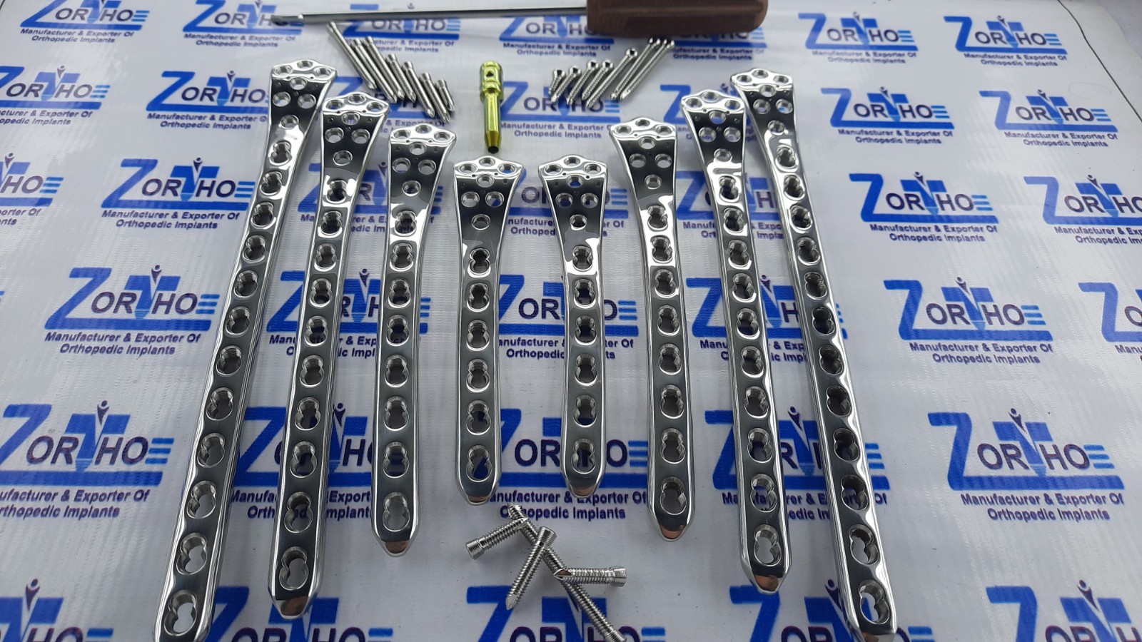 Distäl Femür Locking 6,8,,10 & 12 Holes L& R Plate with screw 100 pc SS 316L