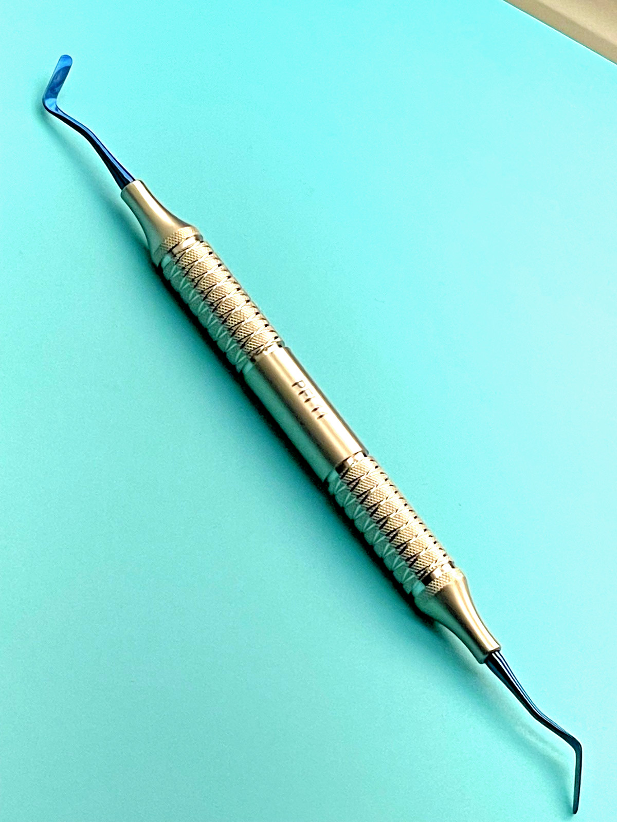 Set of 3 Dental Plastic Filling Instruments PFI 11T, Titanium Blue Coated Tips