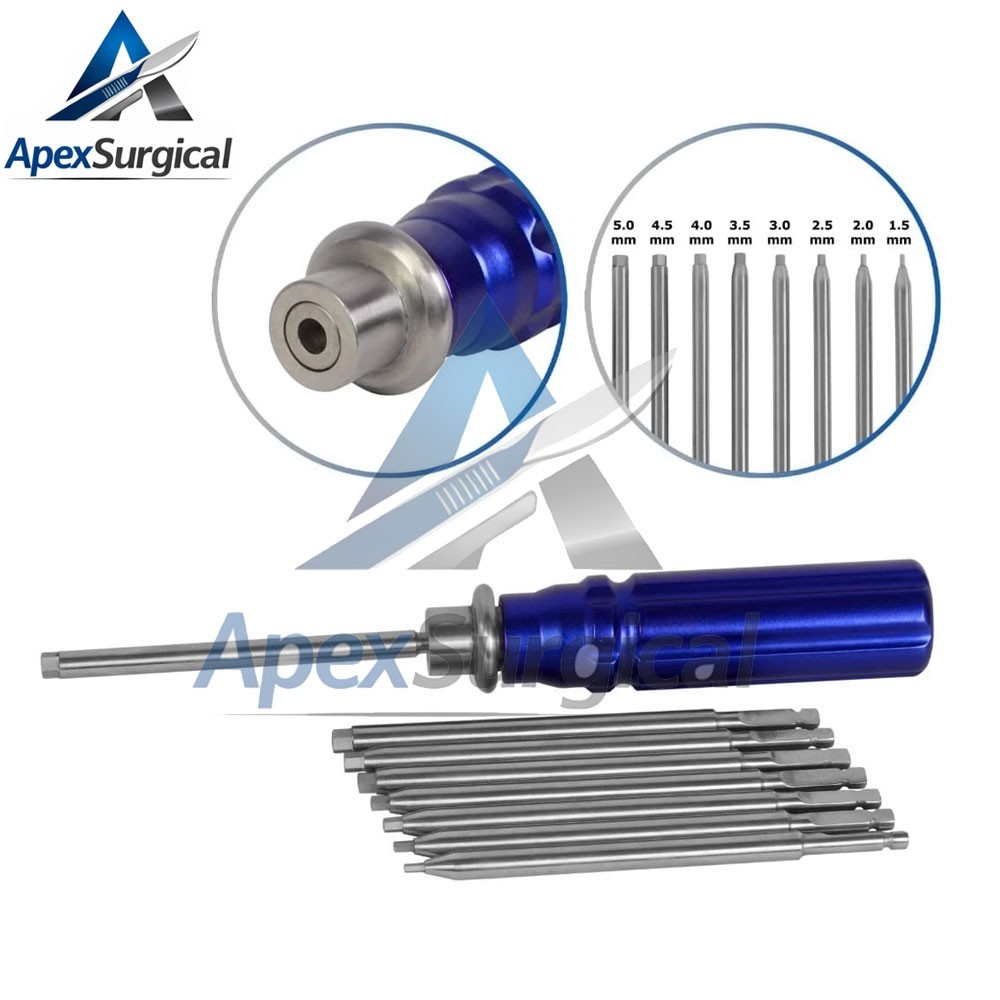 New Orthopedic Bond Screwdriver Set With Coupling Handle