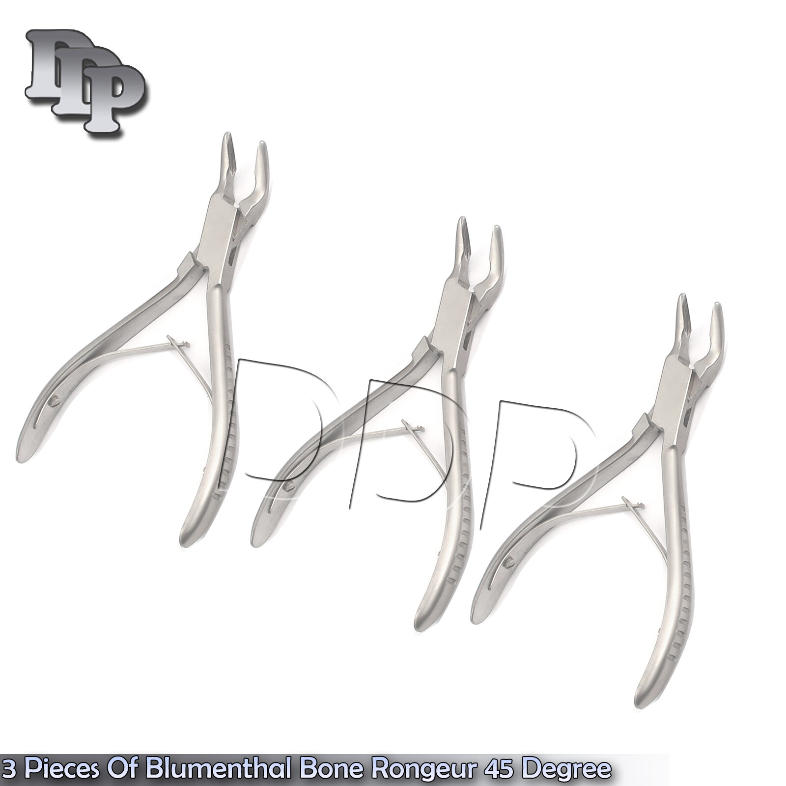 3 Pieces Of Blumenthal Bone Rongeur 45 Degree 5.5″ Surgical Dental Instruments