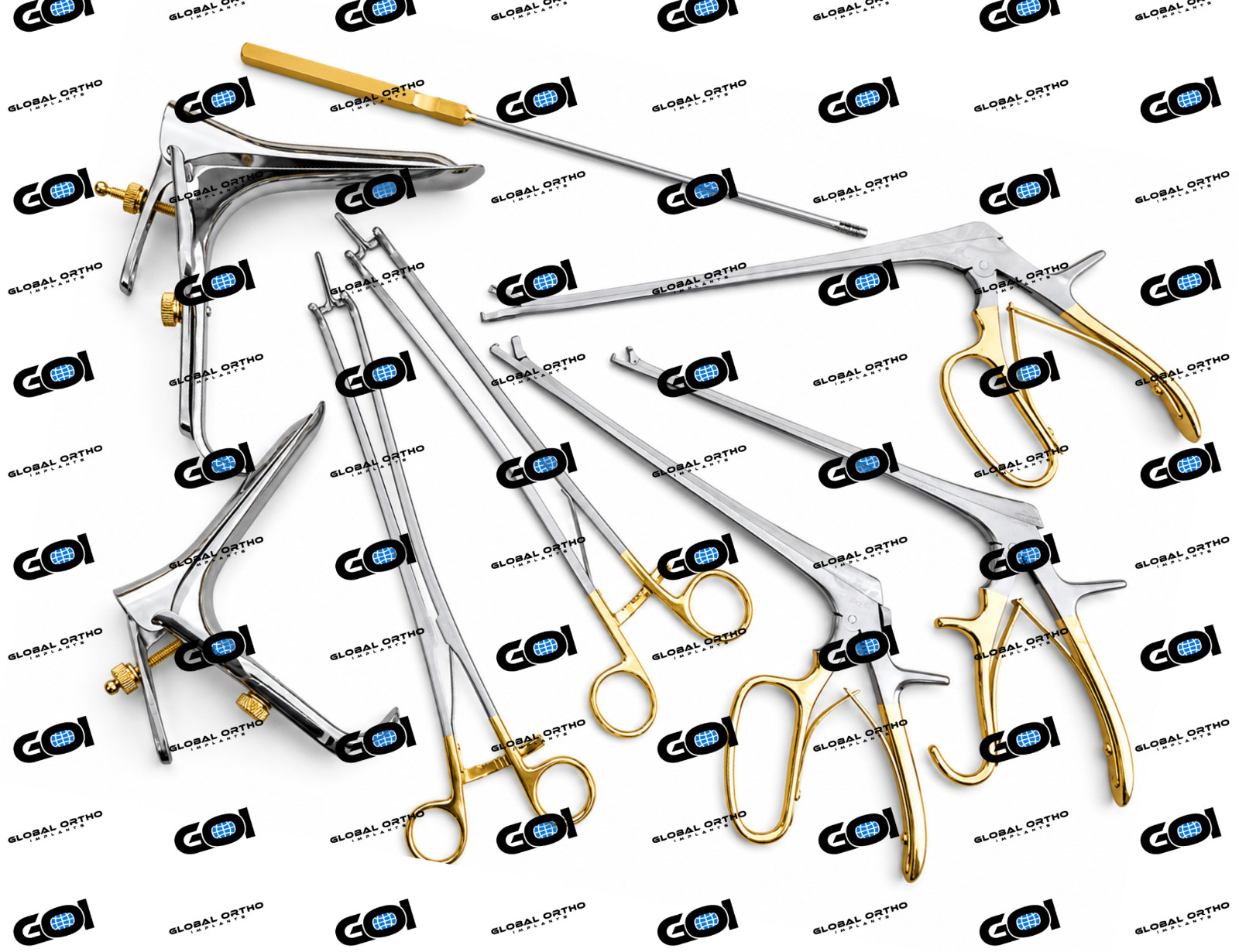 Full Colposcopy Instrument Set Surgical 9 Pcs Stainless Steel 316-L OEM
