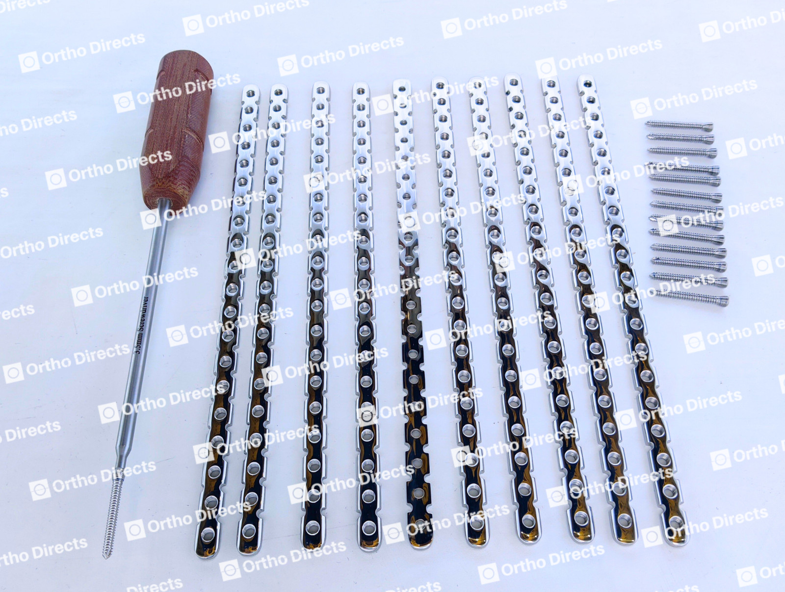 3.5mm Veterinary Reconstruction Plates W/ Locking Screws 99 Pcs Surgical Set SS