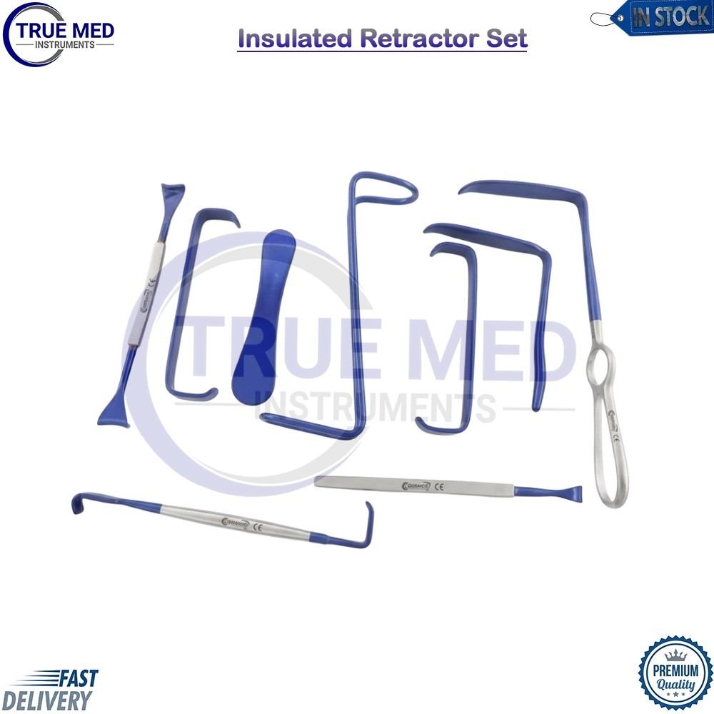 Surgical Insulated Retractor Set Of 9 Pcs Surgical Instruments