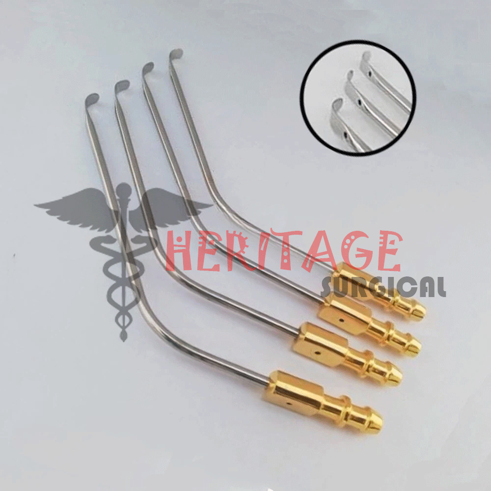 21.5cm Love Nerve Root Retractor With Suction Tube Professional Neuro Spine