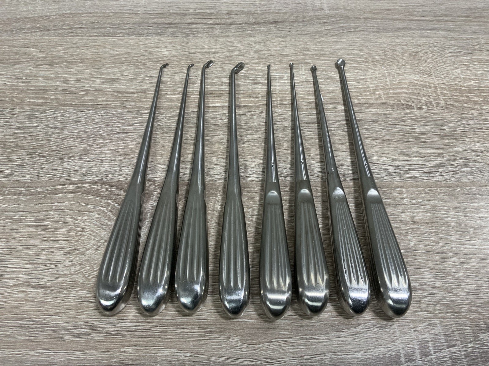 Jarit Straight & Angled Bruns Curette Oval Cup Set