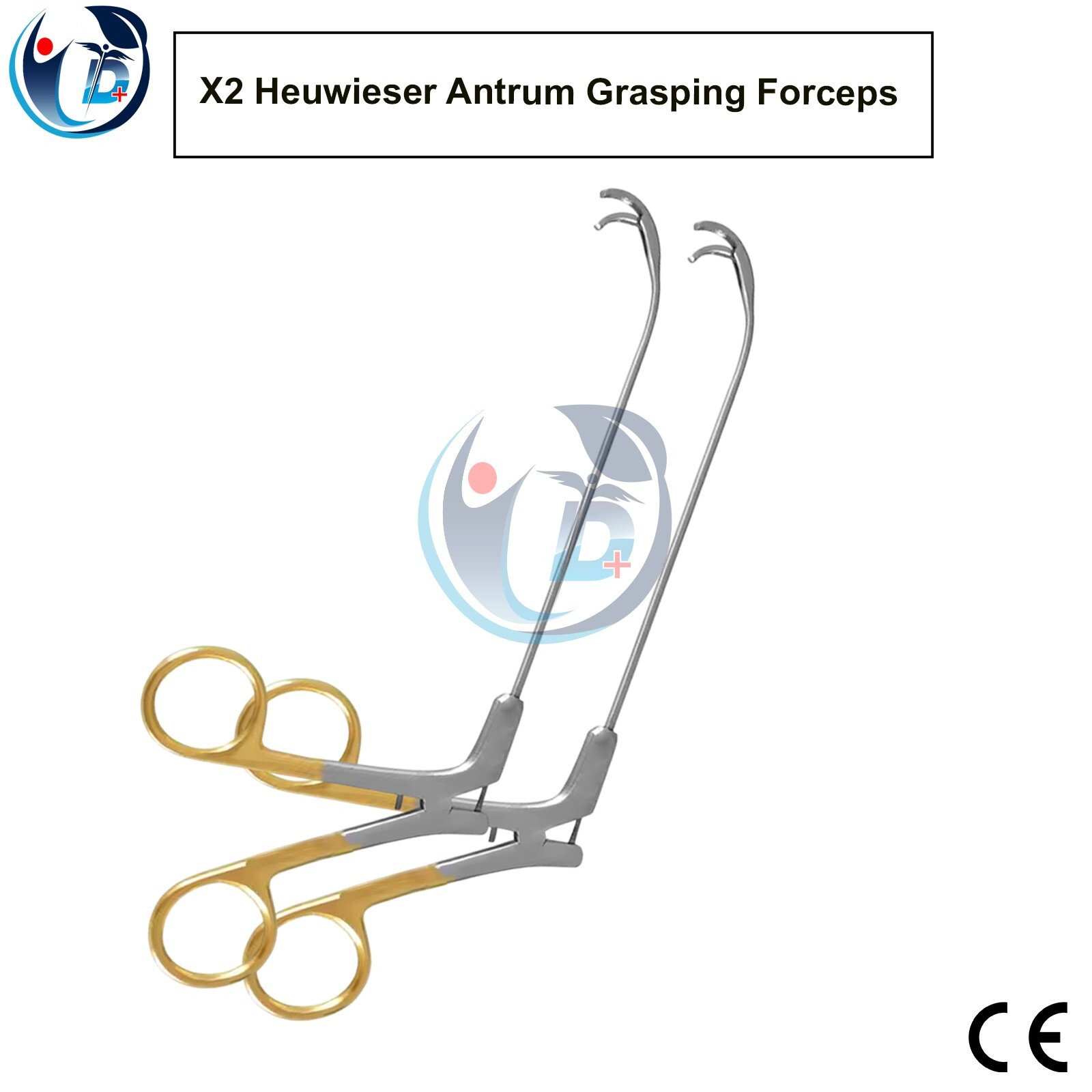 2x Heuwieser Antrum Grasping Forceps Used for Rhinology ENT Surgical Instruments